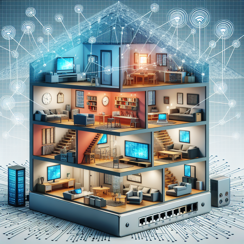 ¿Cómo se configura un módem en una casa de varios pisos?