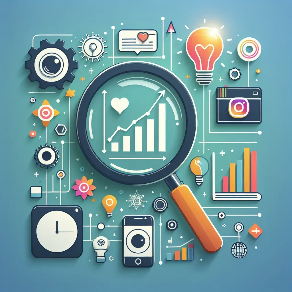 "Gráfico de analítica de Instagram mostrando métricas clave para mejorar la estrategia digital y aumentar la visibilidad en redes sociales."